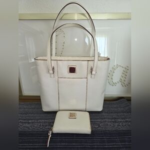 Dooney & Bourke Lexington Leather Tote with Matching Wallet